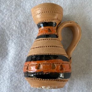 Italy Miniature Pitcher Ceramic/Pottery Crock Type Vintage